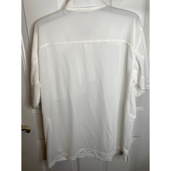 Cabelas Polo Shirt White Short Sleeve Mens Large - Picture 2 of 3